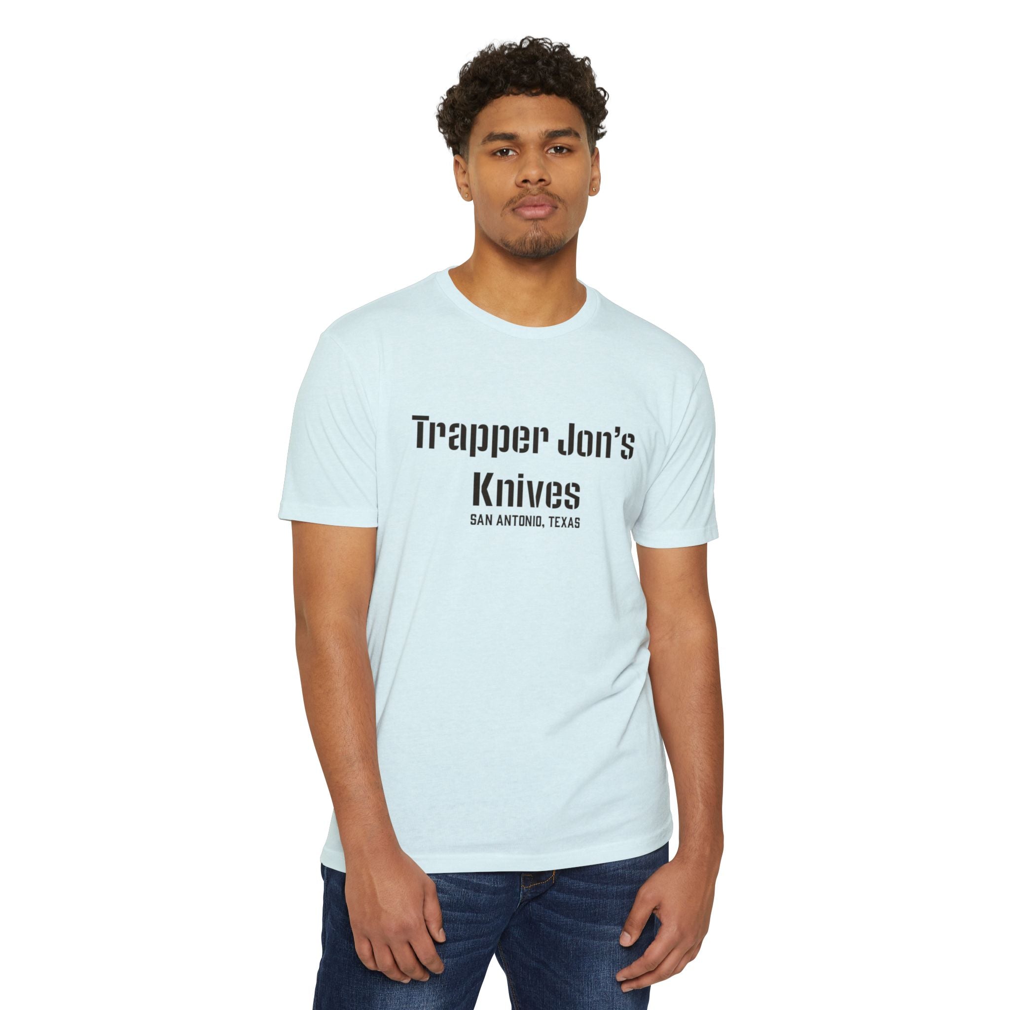 T-Shirt — "Trapper Jon’s Knives, San Antonio, Texas" Vintage Logo Shirt