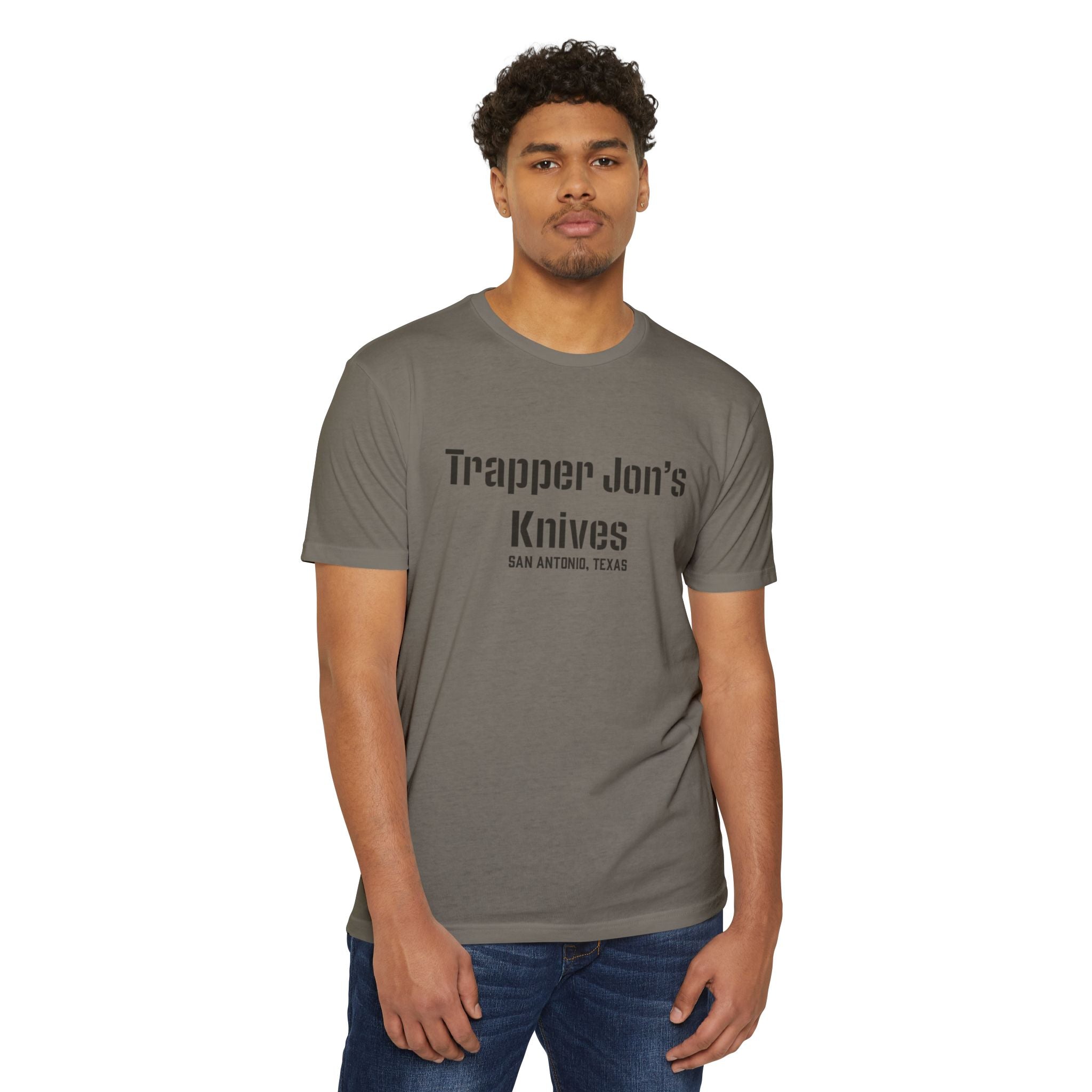 T-Shirt — "Trapper Jon’s Knives, San Antonio, Texas" Vintage Logo Shirt