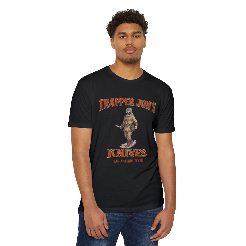 Trapper Jon's Knives T-Shirt — Vintage Hunting Logo Tee