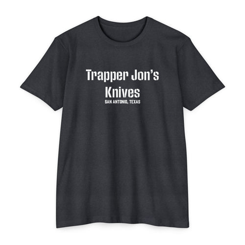 Trapper Jon’s Stencil T-Shirt – Dark