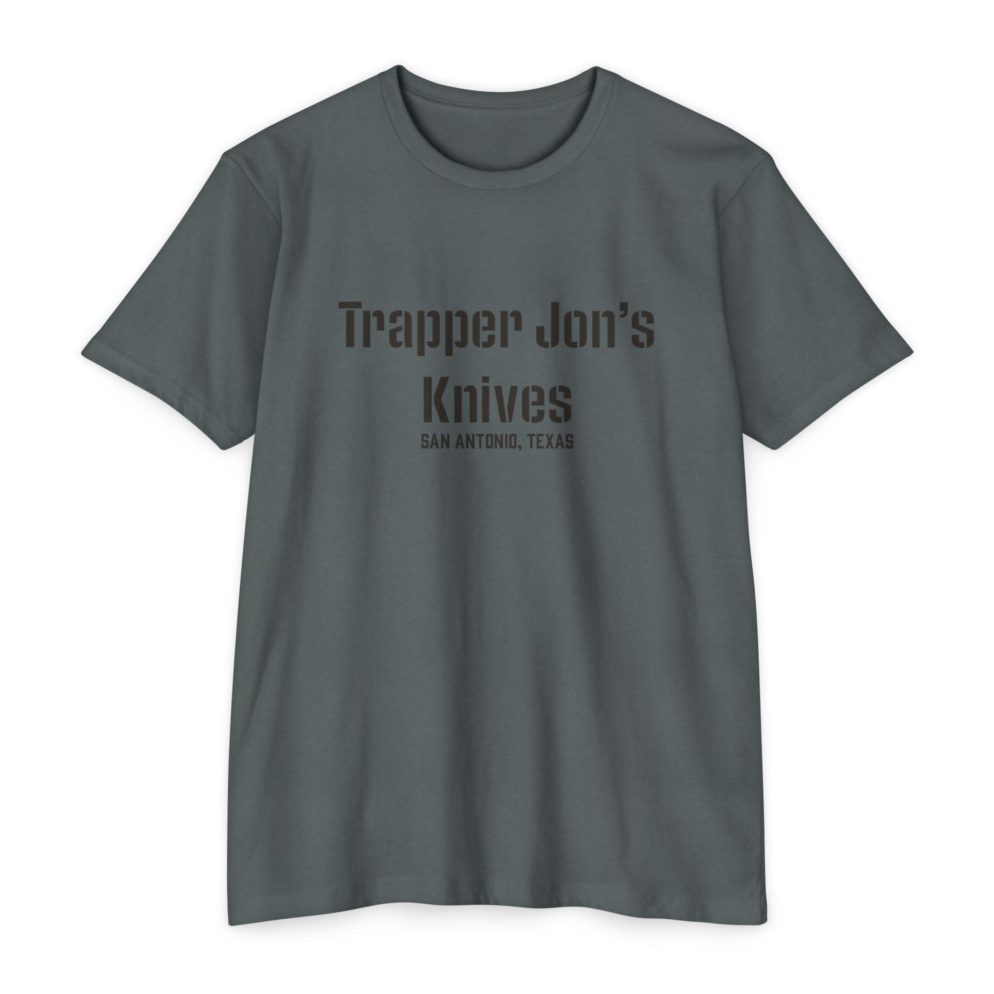 T-Shirt — "Trapper Jon’s Knives, San Antonio, Texas" Vintage Logo Shirt