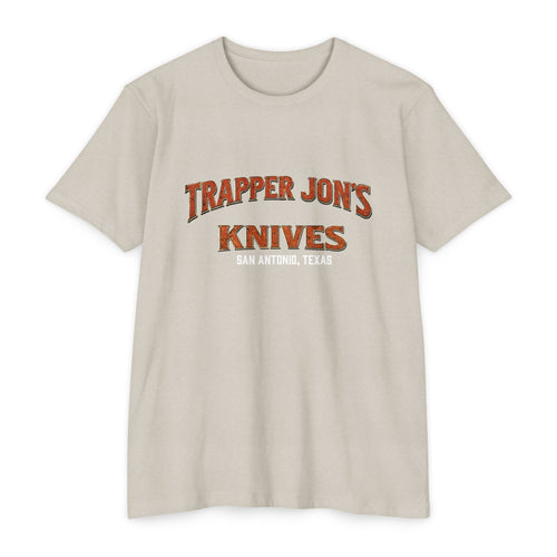 Trapper Jon's Knives T-Shirt — San Antonio Knife Shop Graphic Tee