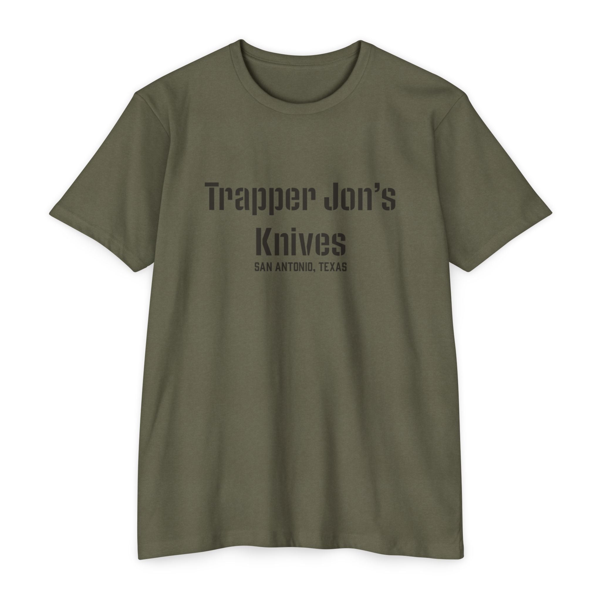T-Shirt — "Trapper Jon’s Knives, San Antonio, Texas" Vintage Logo Shirt