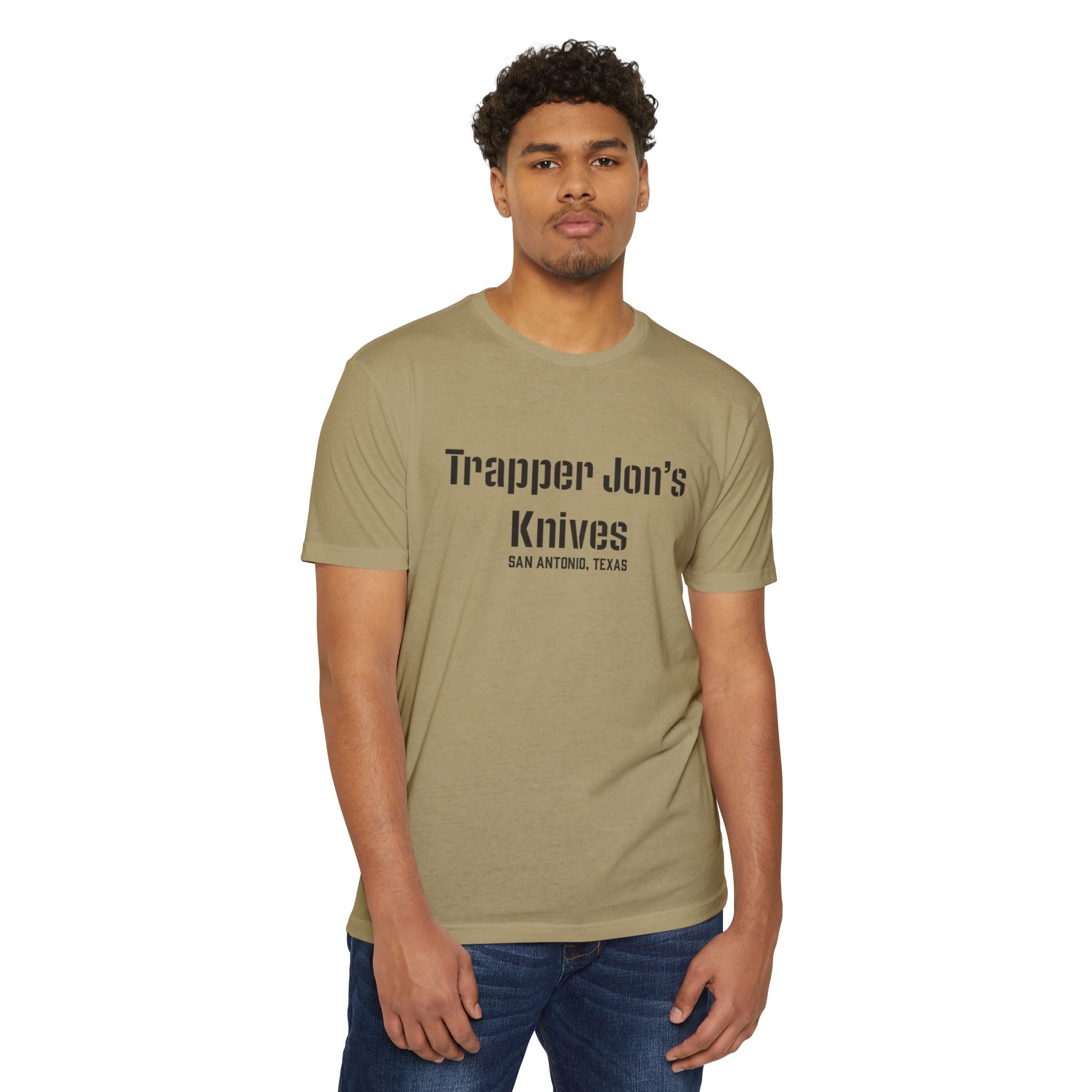T-Shirt — "Trapper Jon’s Knives, San Antonio, Texas" Vintage Logo Shirt