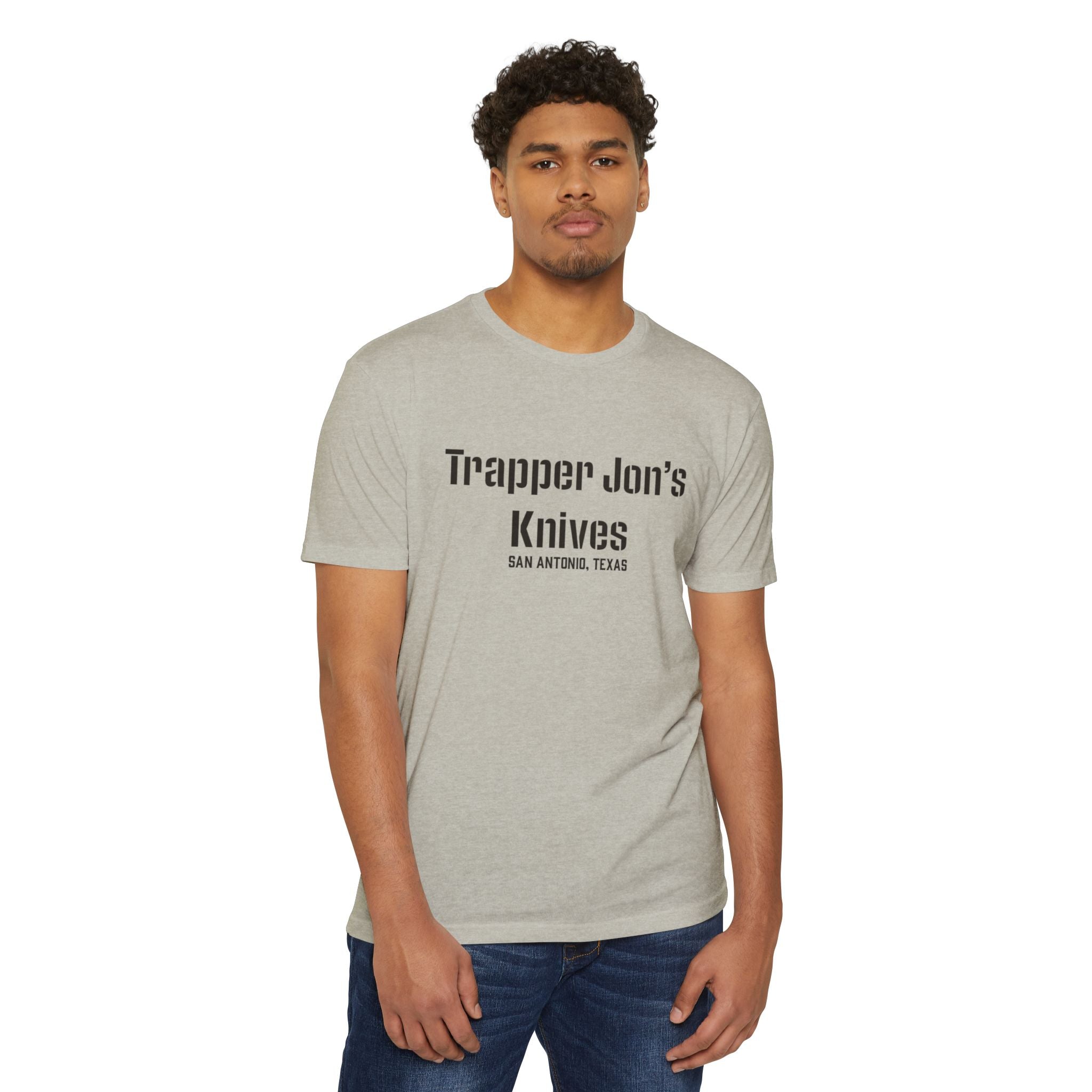 T-Shirt — "Trapper Jon’s Knives, San Antonio, Texas" Vintage Logo Shirt