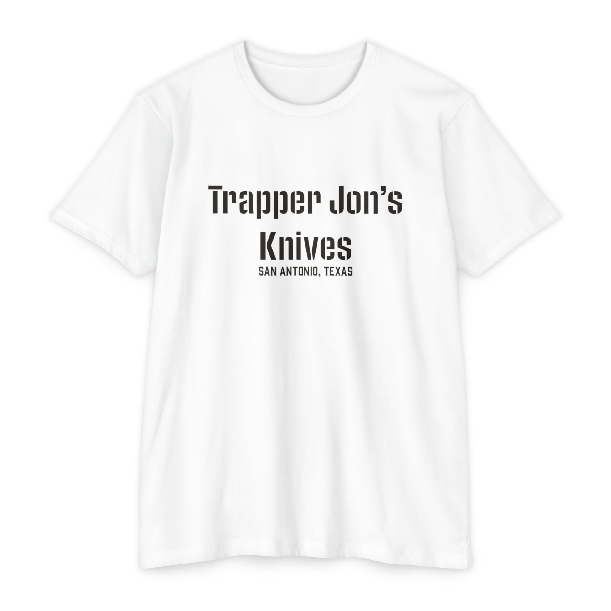 T-Shirt — "Trapper Jon’s Knives, San Antonio, Texas" Vintage Logo Shirt