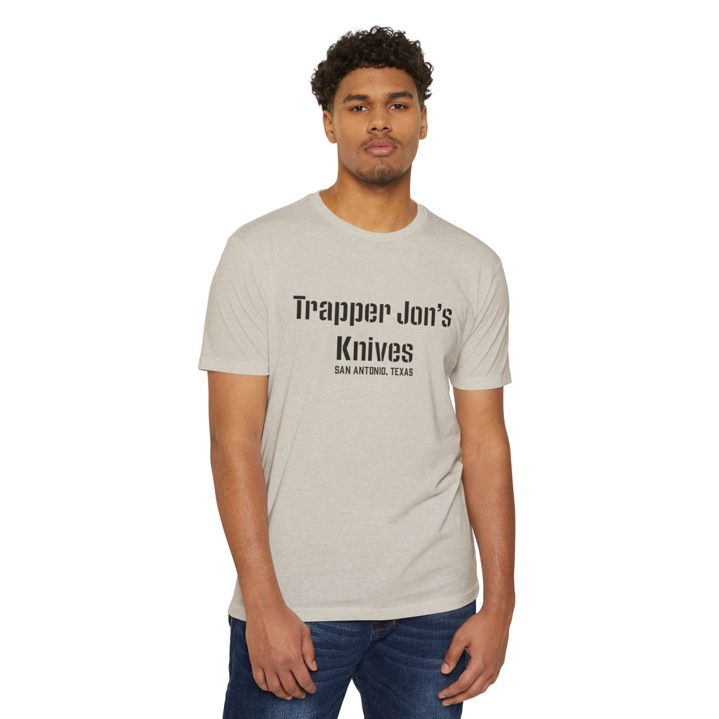 T-Shirt — "Trapper Jon’s Knives, San Antonio, Texas" Vintage Logo Shirt