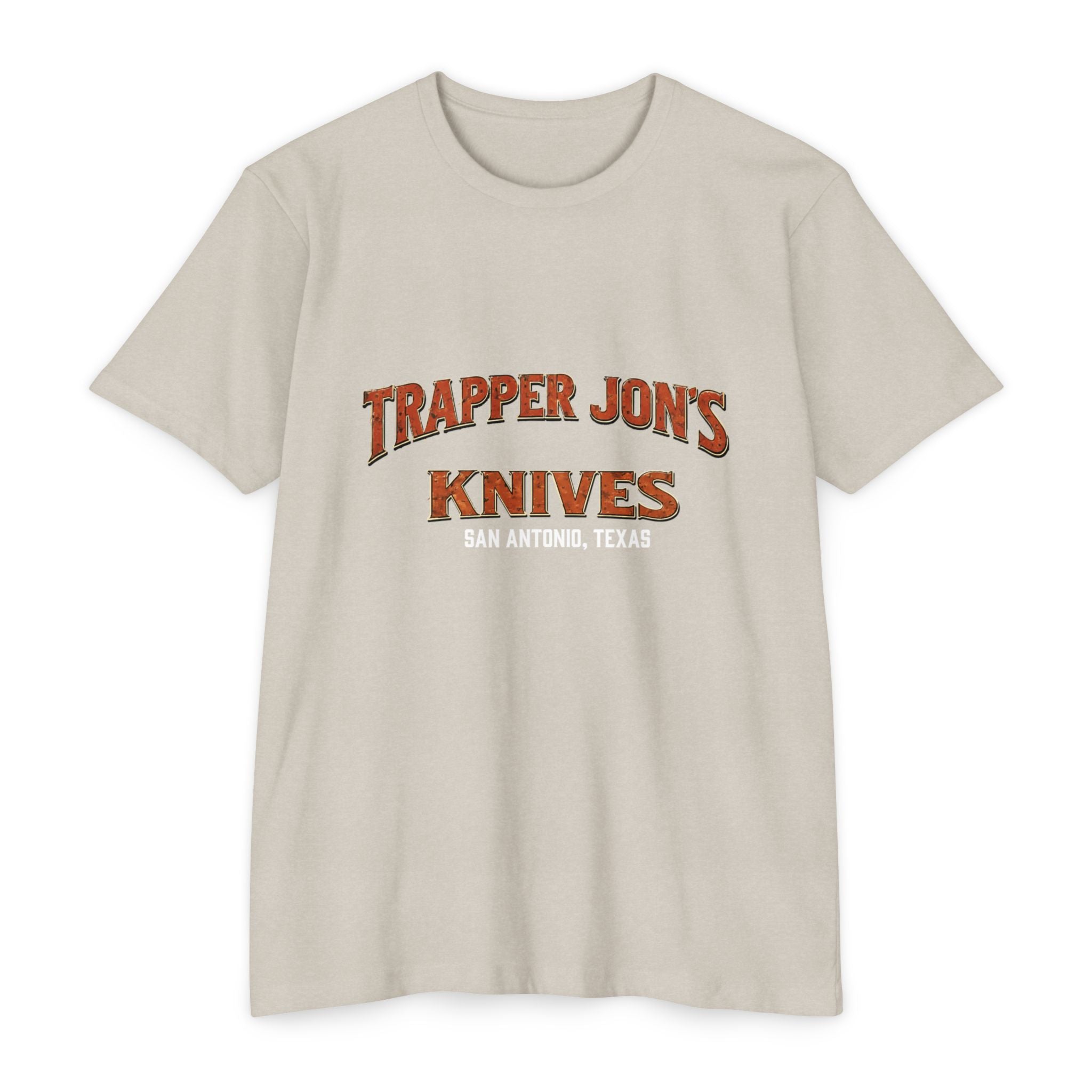 Trapper Jon's Knives T-Shirt — San Antonio Knife Shop Graphic Tee