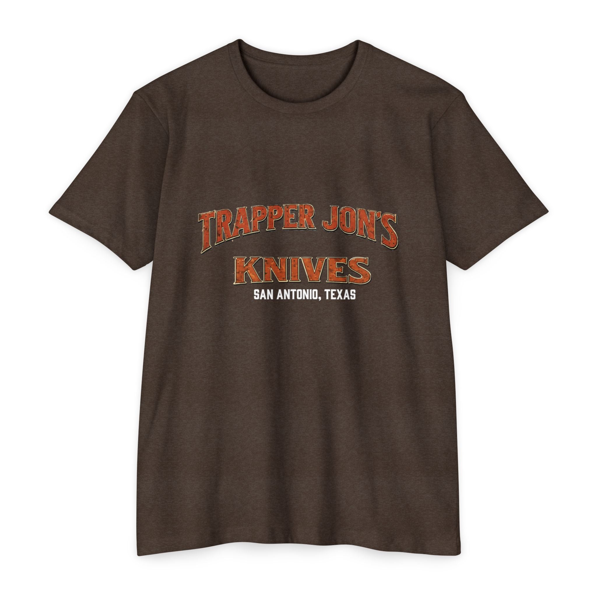 Trapper Jon's Knives T-Shirt — San Antonio Knife Shop Graphic Tee