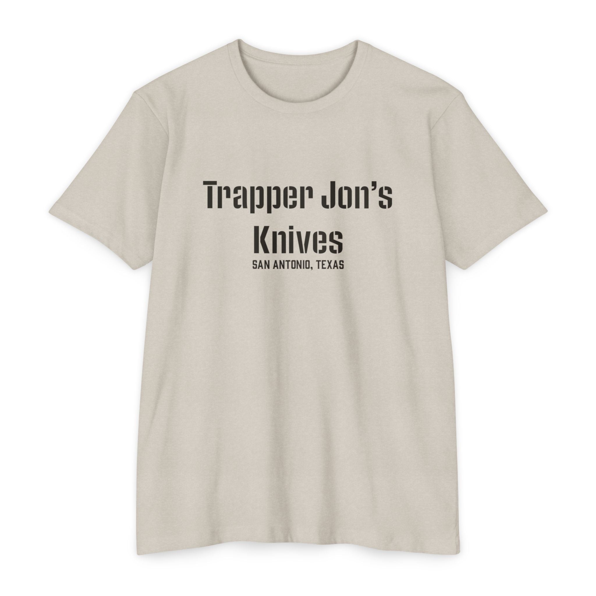 T-Shirt — "Trapper Jon’s Knives, San Antonio, Texas" Vintage Logo Shirt
