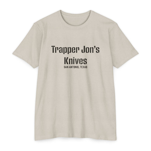 T-Shirt — "Trapper Jon’s Knives, San Antonio, Texas" Vintage Logo Shirt