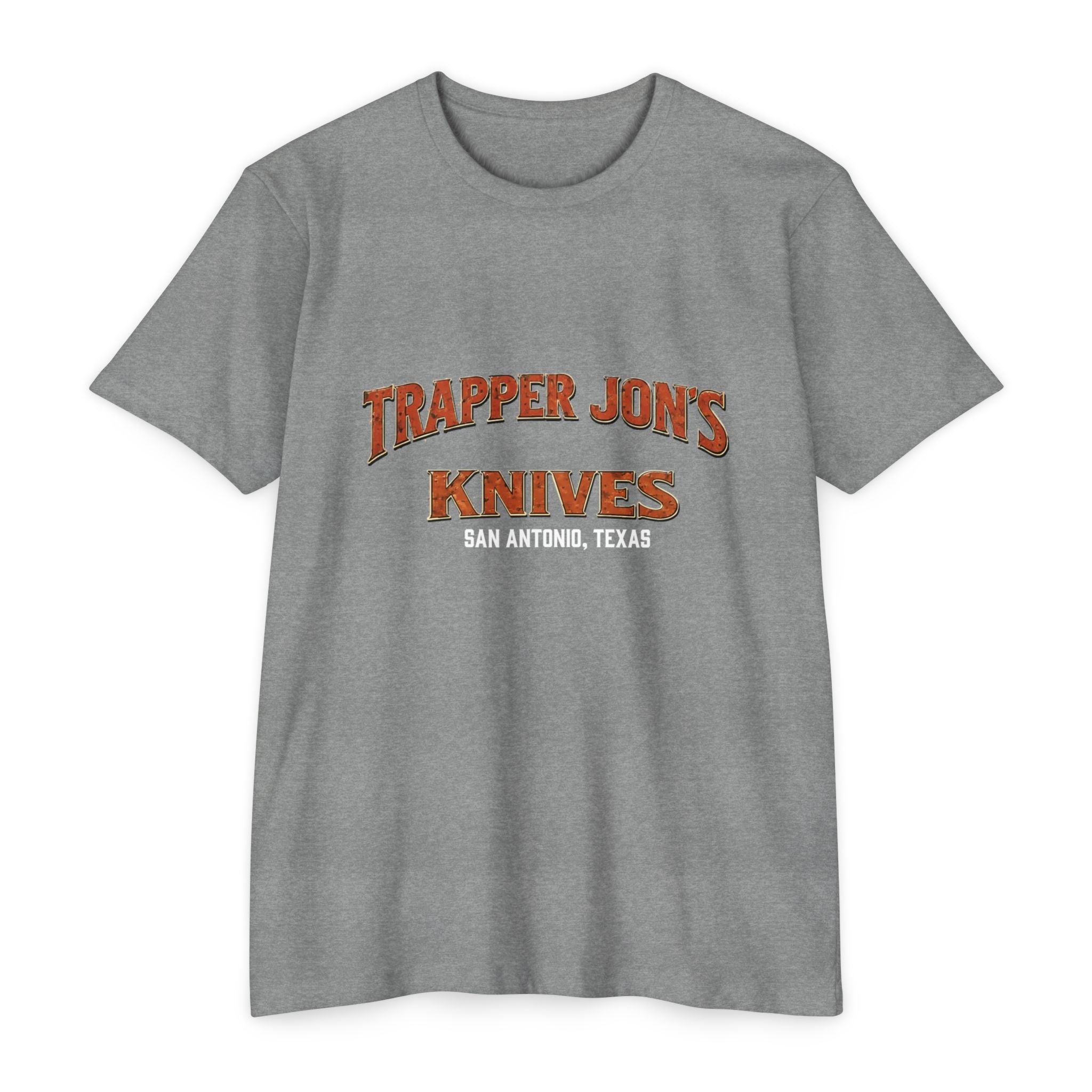 Trapper Jon's Knives T-Shirt — San Antonio Knife Shop Graphic Tee